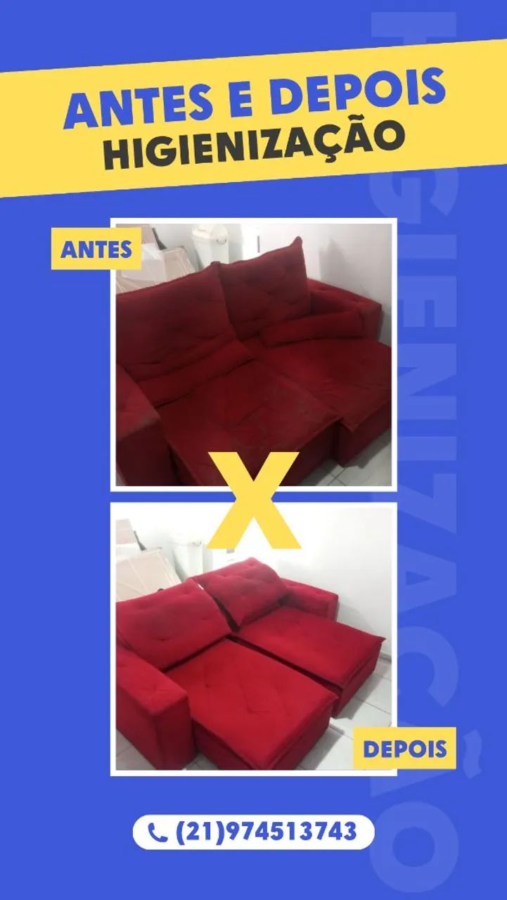 Higienização de estofados - Foto 3