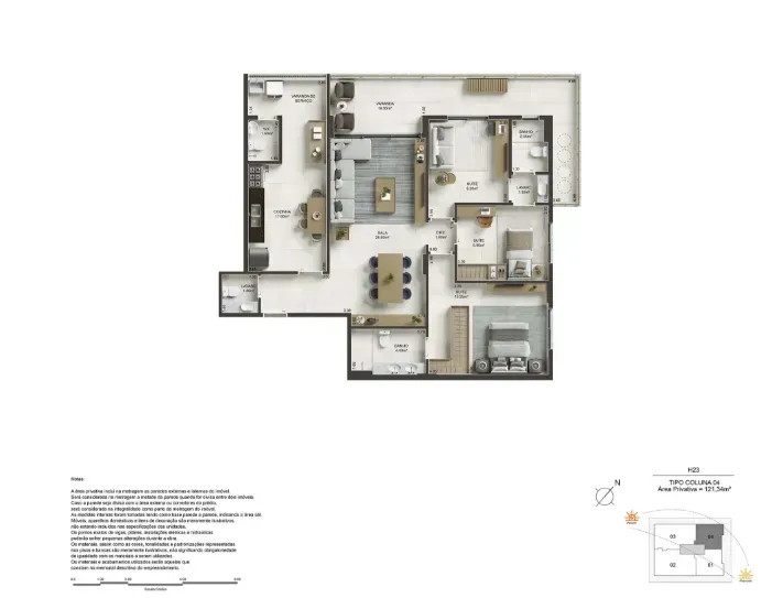 PLANTA 121m²