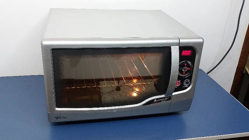 Forno Elétrico Fischer Lúmen Grill 44L Inox 127v- ac. cartão - Foto 2