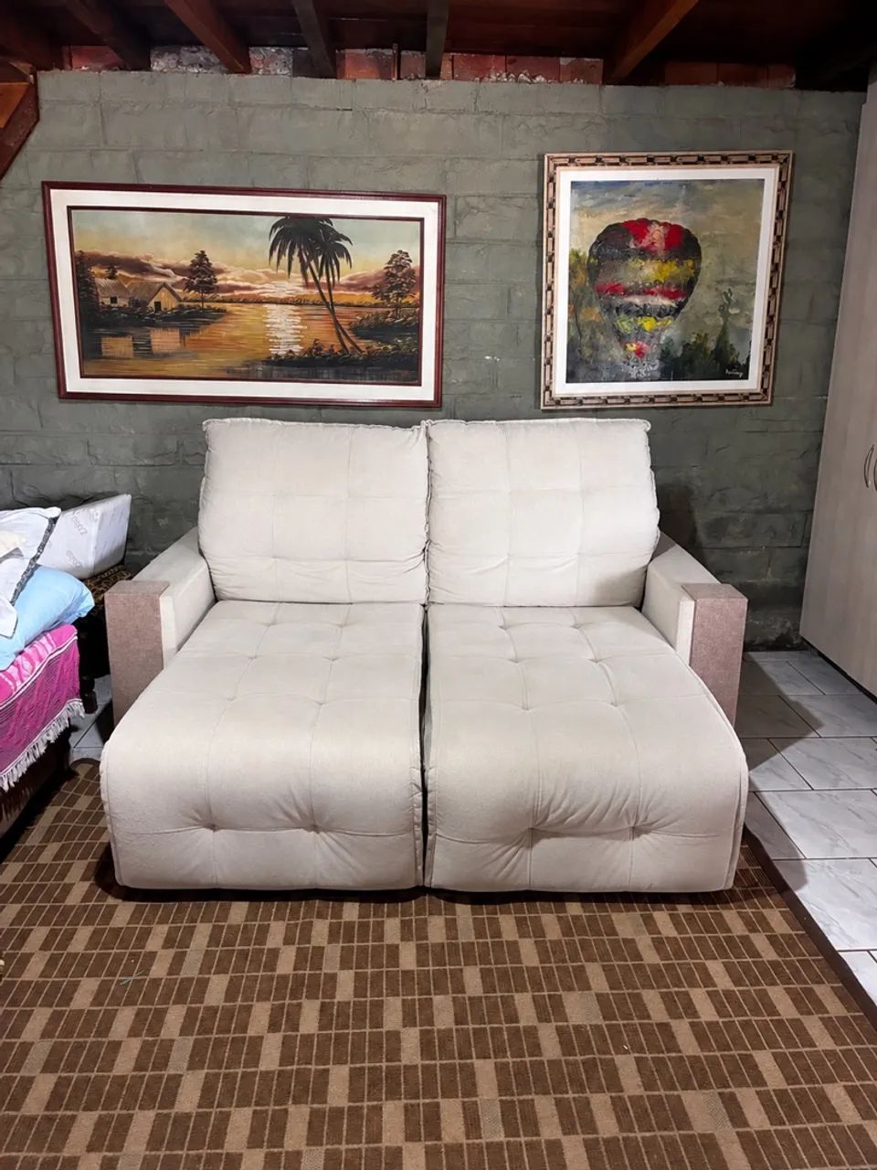 Sofá Retrátil e Reclinável 2m - Feito Sob Encomenda - Foto 2
