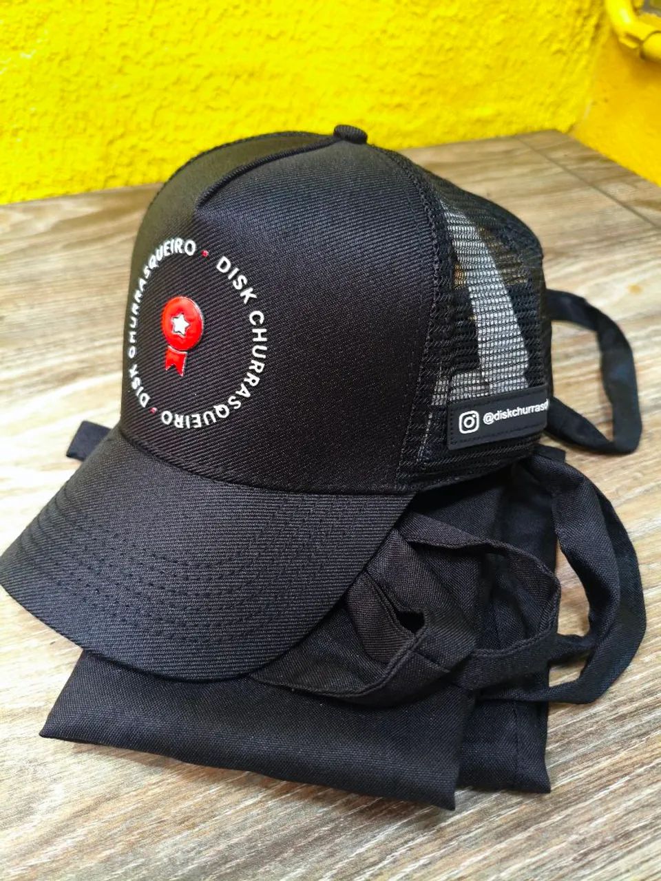 Kit Boné e Avental DiskChurrasqueiro  - Foto 4