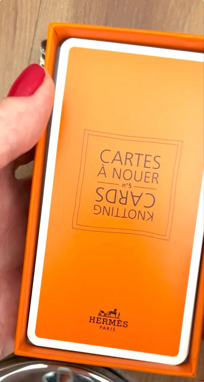 Caixa e Cartas Lenço Hermês - ORIGINAL - Foto 4