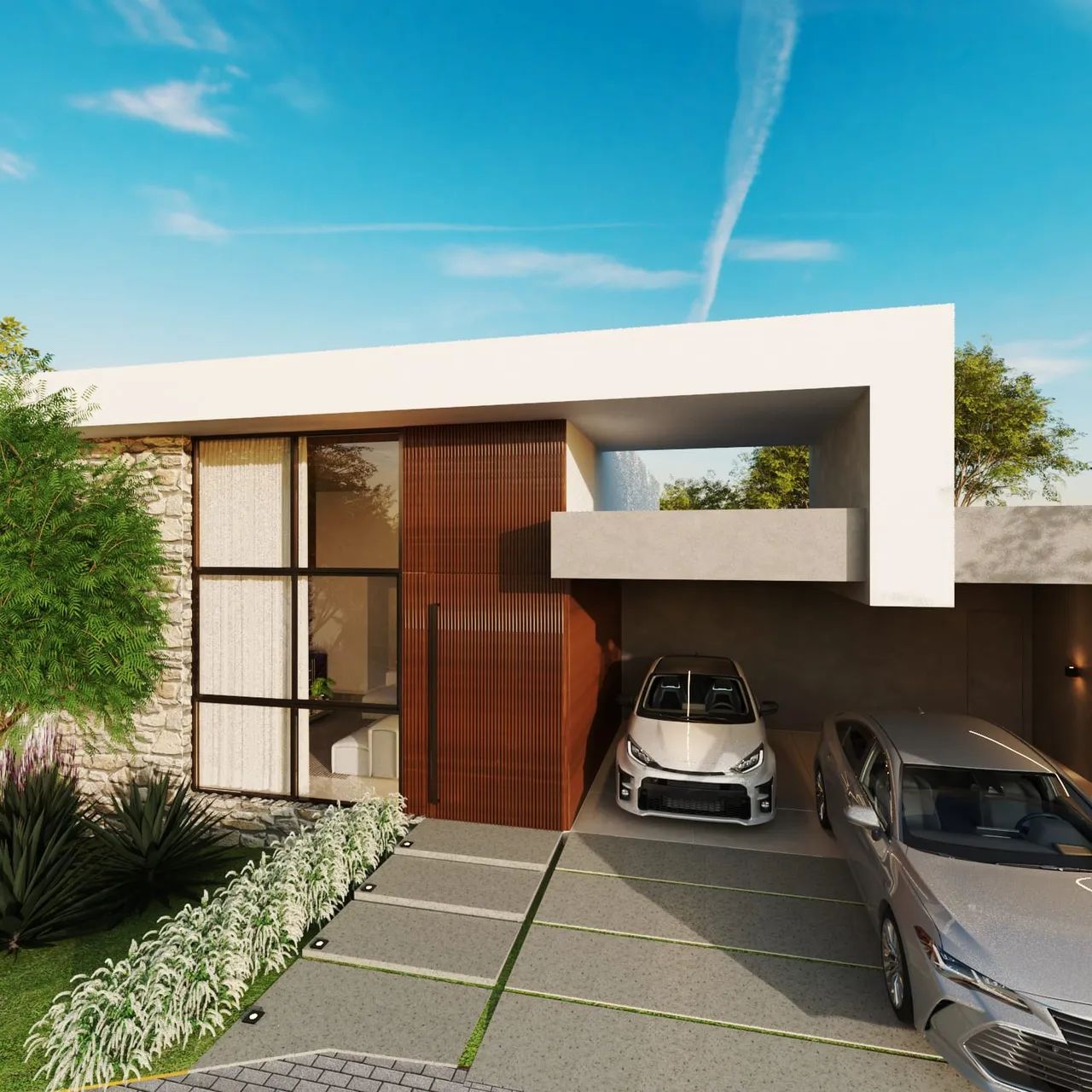 Casa linear com 3 suítes e área verde nos fundos para venda - Foto 2