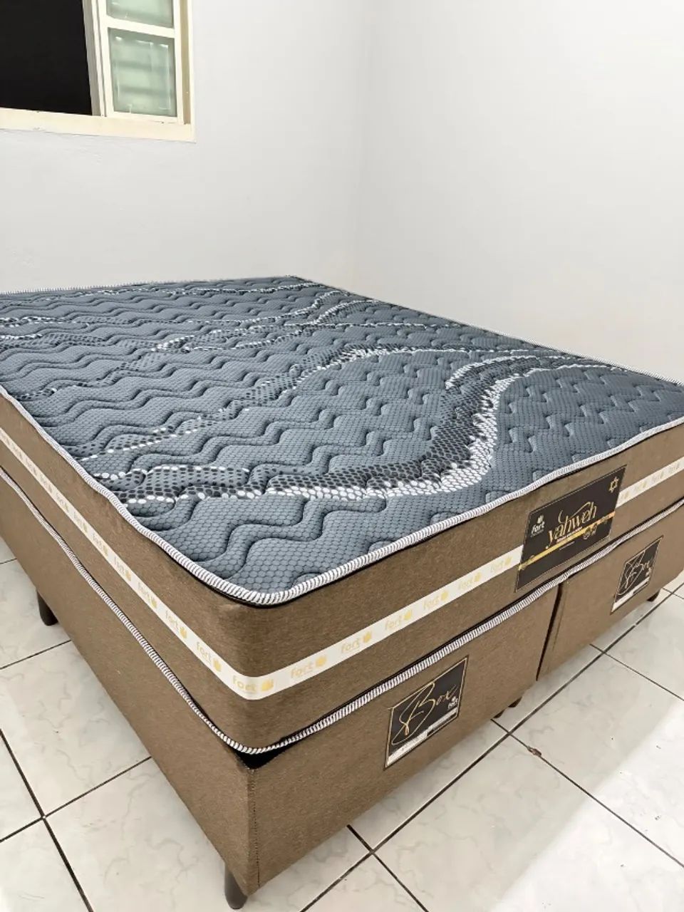 Conjunto Cama Box Queen Base E Colchão Completo (SUPER PROMOÇÃO)
