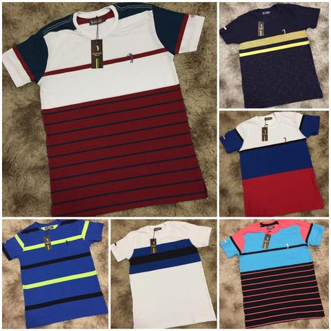 Camisetas Listradas Algodão Report com Elastano - Foto 6