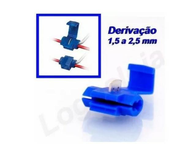 COD-CP170 Kit 10 Unid. Terminais De Derivação Azul Emenda P/cabos Fios Arduino Automaçã