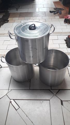 Caldeirão de alumínio pra feijoada 40 litros - Foto 4
