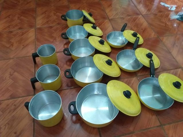 Conjunto de panelas coloridas 12 peças
