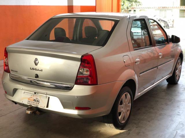 Logan Expression 1.0 Flex 2013 Prata Completo Muito Conservado - Foto 10