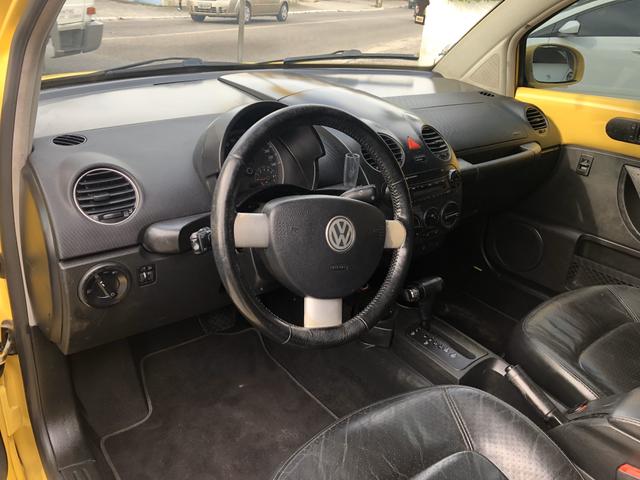 Vw New Beetle automático teto couro o top leia - Foto 7