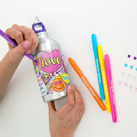 Garrafa Para Colorir Customizável 560ml - Your Decór - Foto 5
