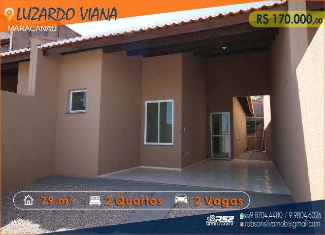 Casa Plana 2 Quartos - ótima localização - Luzardo Viana