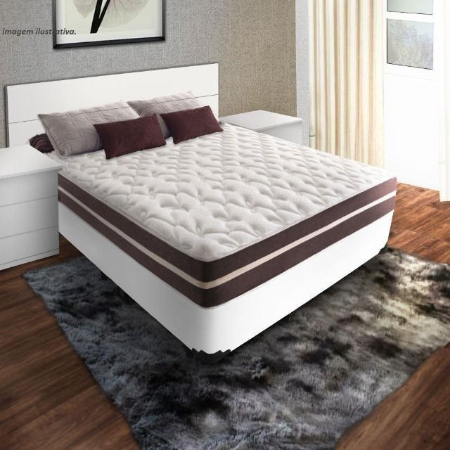 12 x 249 Colchão Magnético Casal Ortopédico com Vibro Massagem Completo!