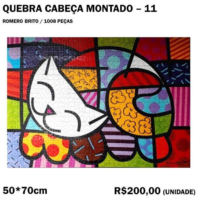 Romero Brito - Quebra-cabeça Montado - 1008 Peças