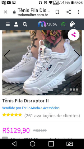 tenis fila dis