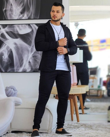 Blazer Masculino Encerado Slim - Foto 3
