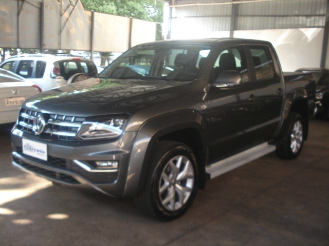 VW / AMAROK 2019 CINZA HIGHLINE CAB. DUPLA TDI 4X4 DIESEL AUTOMÁTICA 35.000KM