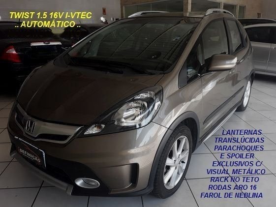 FIT-TWIST 1.5 16V FLEX I-VTEC 116CV AT5M / 2014 + LAUDO APROVADO COMPLETÍSSIMO