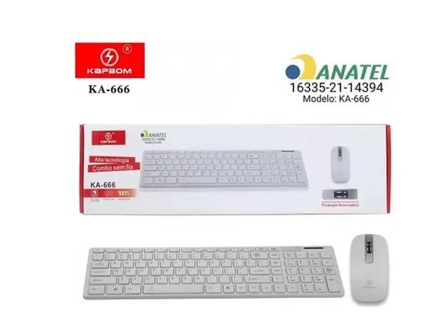 Kit Mouse e teclado sem fio Kapbom KA-666 - Foto 4