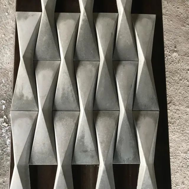 Placas 3D cimenticio, ideal para muros e fachadas