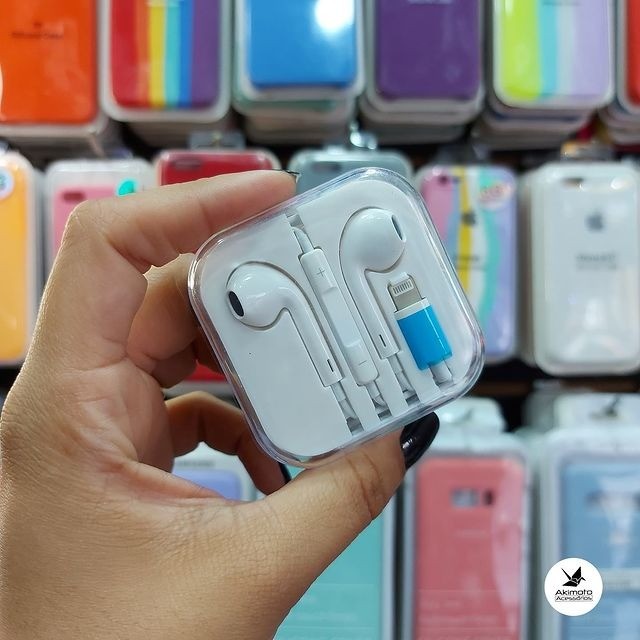 Fone de ouvido com fio para iPhone - Alta Qualidade c/ Grave