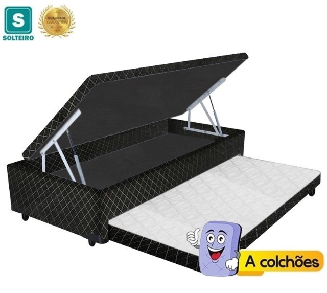 Baú Solteiro c/ Auxiliar Espuma  - Foto 4