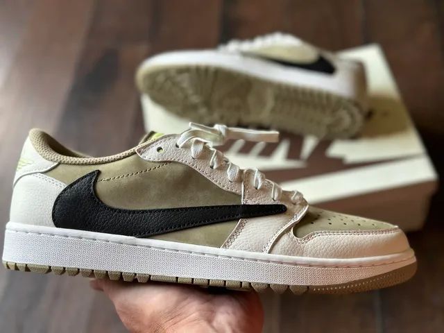 Jordan 1 Golf x<br>Travis Scott "Neutral Olive" - Foto 2