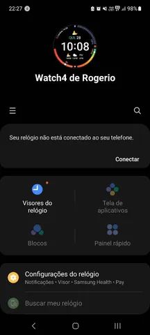 Como conectar um Galaxy Watch a um smartphone 