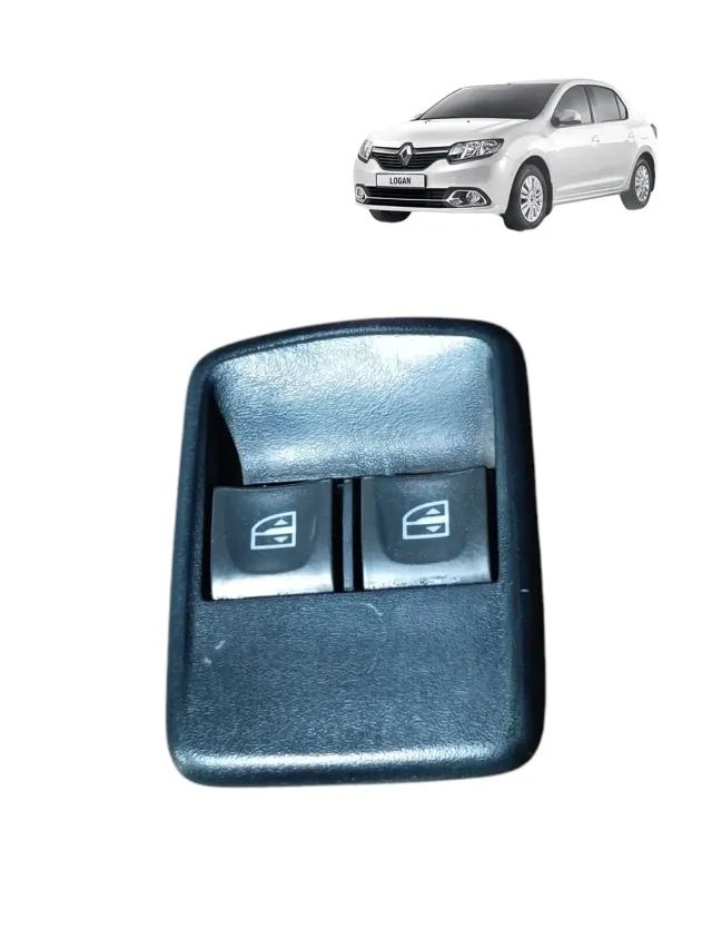 Botão do vidro Dianteiro Esquerdo Renault Logan Sandero 2014 a 2016 