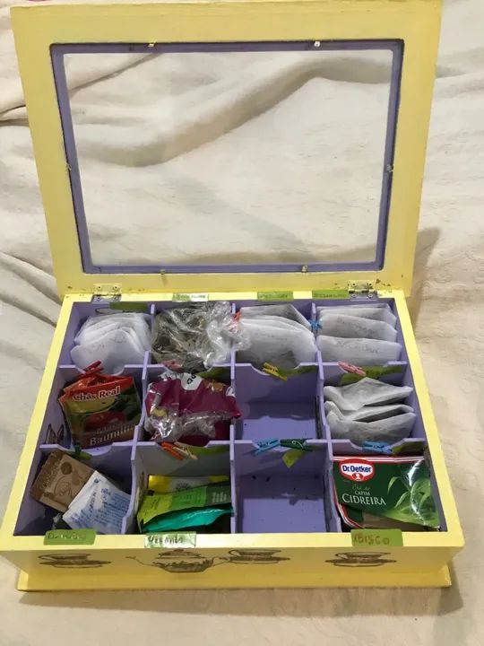 Caixa pra chás pintado à mão ? - Foto 4