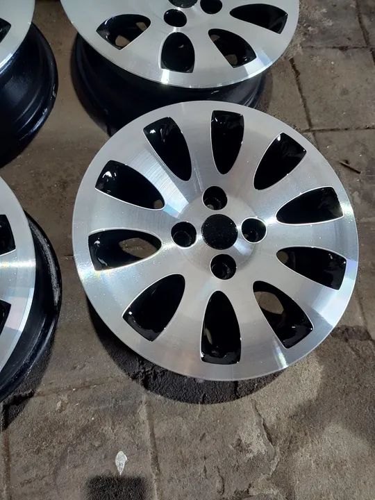 Rodas aro 15 revitalizadas em 10 xsem juros furacão 4x108 - Foto 3