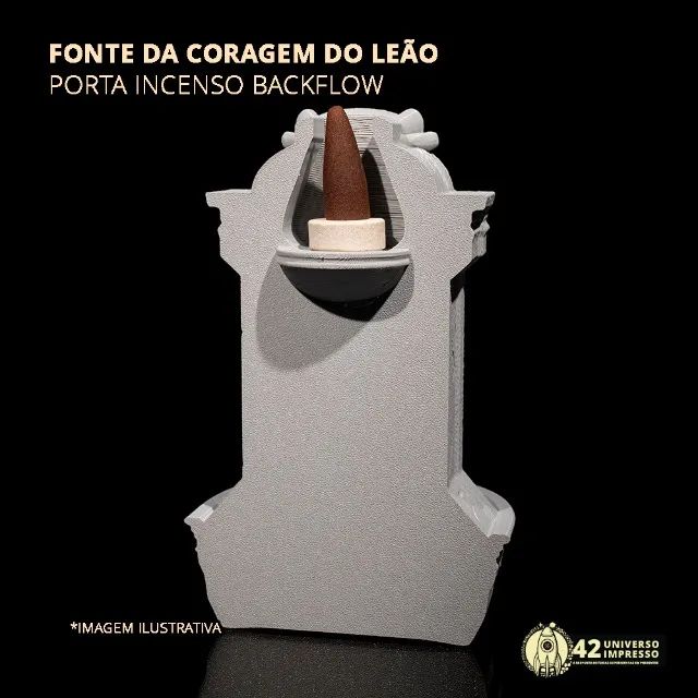Fonte da Coragem do Leão - Porta Incenso Backflow - Foto 2