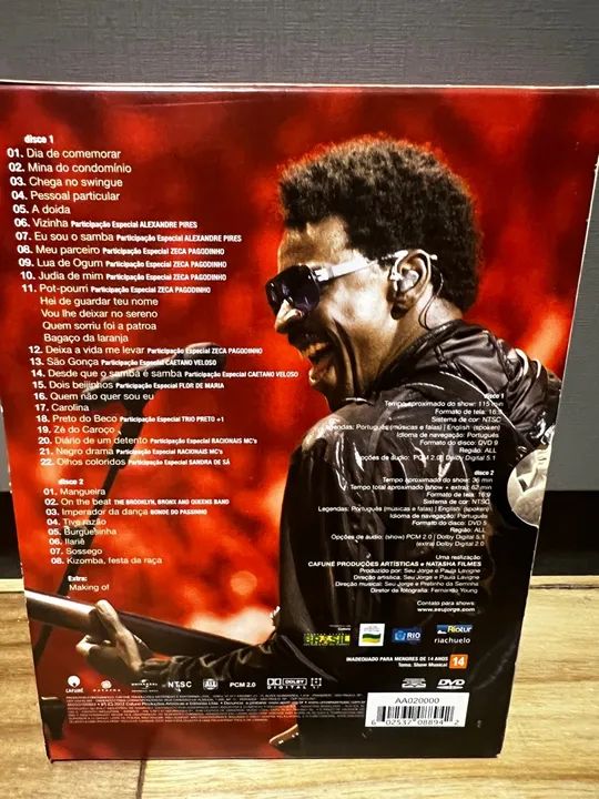 Dvd ao vivo Seu Jorge Músicas para Churrasco  - Foto 4