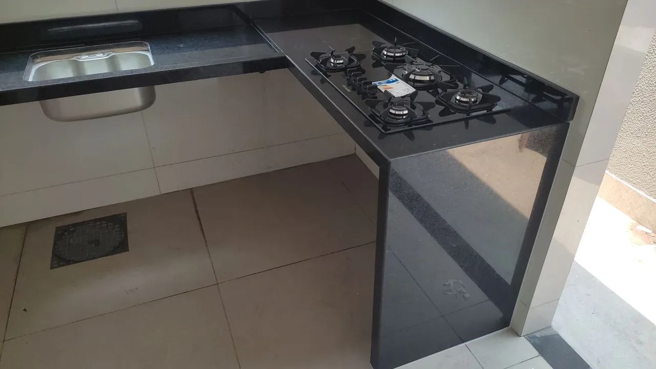 Balcão de Cozinha em Granito Preto São Gabriel  - Foto 4
