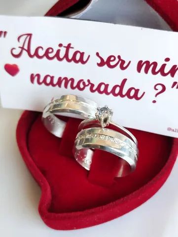 PAR DE ALIANÇAS NAMORO  - Foto 2