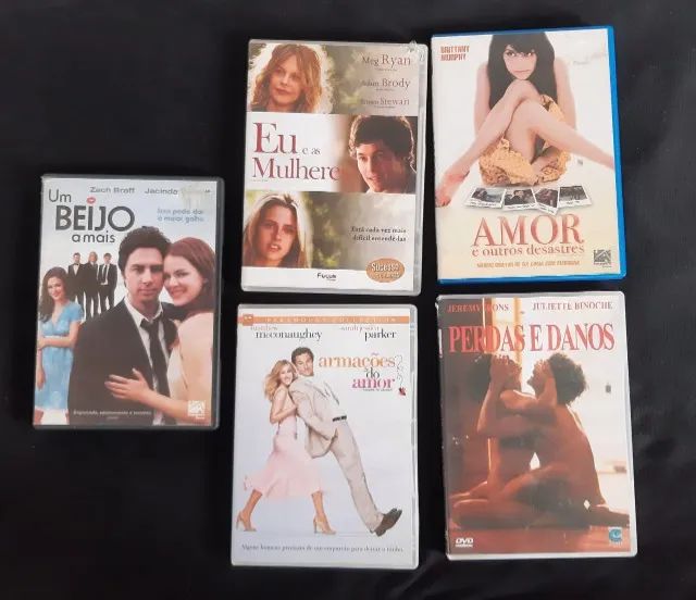 Lote com 5 filmes DVD
