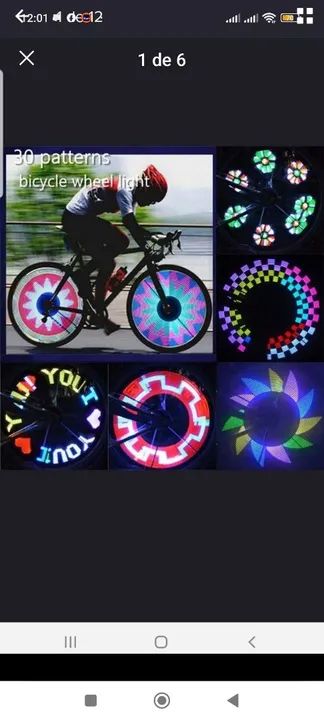 30 Padrões de Luz para Roda de Bicicleta
