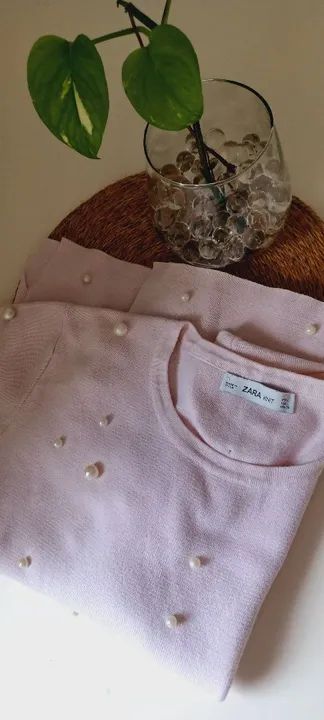 Blusa Zara com pérolas G - Foto 3