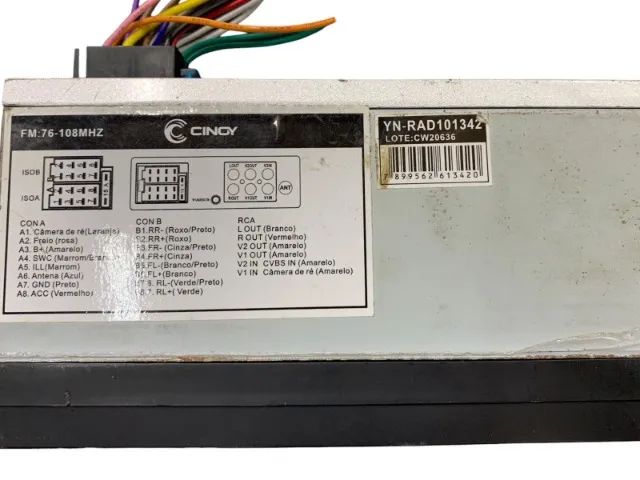 Mp5 Player Cinoy 2 Din Câmera De Ré Espelhamento Bluetooth - Foto 2