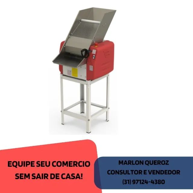 Cilindro de Massas 40cm Braesi com suporte Bivolt