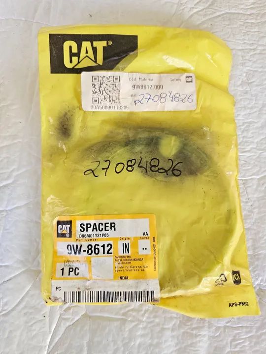 Trator esteira caterpillar espacador novo original 9W8612