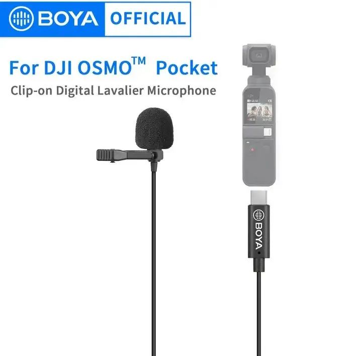Microfone de Lapela Boya BY-M3 para DJI Osmo Pocket