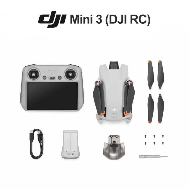 Drone DJI MINI 3 RC Com controle com tela - Foto 3