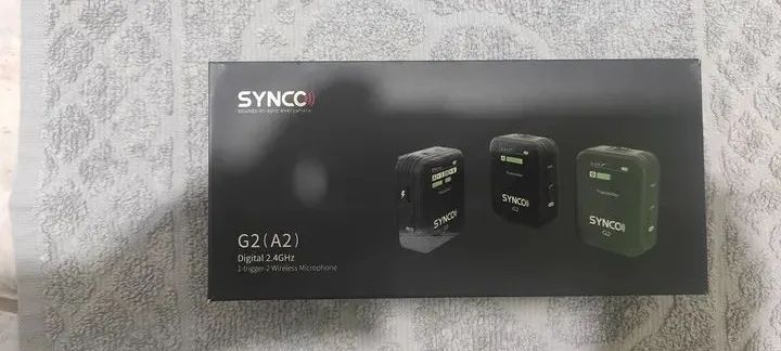 microfone sem fio synco G2 A2 lapela 2,4ghz preto - Foto 5