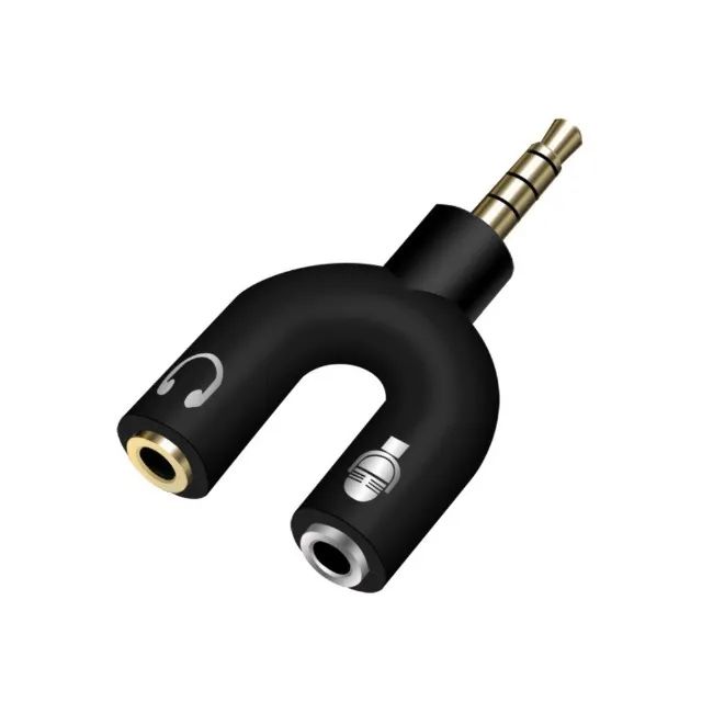 Adaptador Splitter P3 Headset Fone Microfone P2 X P3 Audio - Foto 3