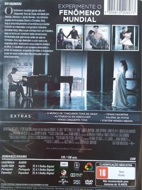 cinquenta tons de cinza - edição especial - 2 dvds - Foto 4