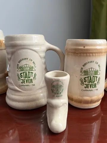 Coleção de copos caneca Alemanha Stadt Jever - Foto 3