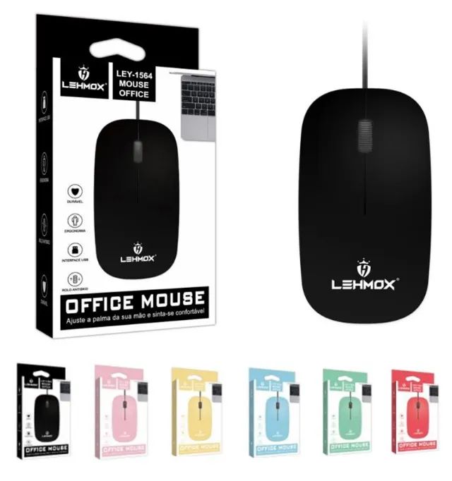 Mouse com fio USB Colorido LEHMOX - LEY-1564 - Foto 5