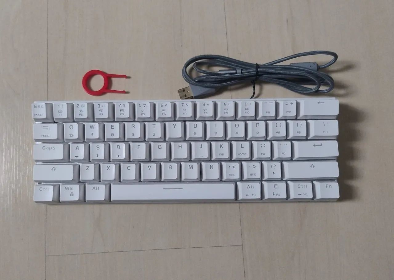 Teclado Motospeed ck62 - bluetooth e fio<br>