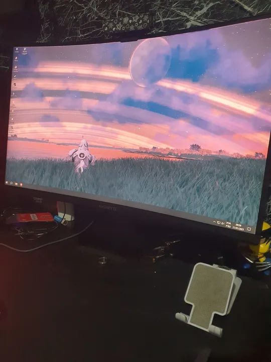 Monitor curvo Gigabyte 27" 180hz (leia a descrição) - Foto 2